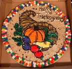 chocolate chip cookie cake, buttercream custom cake, icing design