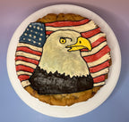 chocolate chip cookie cake, buttercream custom cake, icing design