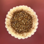 salted caramel cake, pecan cake, cinnamon cake, vanilla spongecake, chantilly cream, caramel