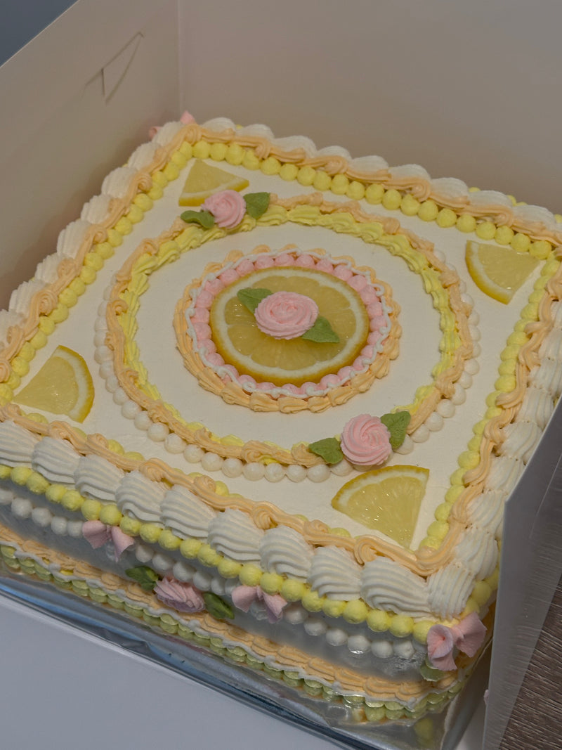 Custom Lemon Vanilla Cake