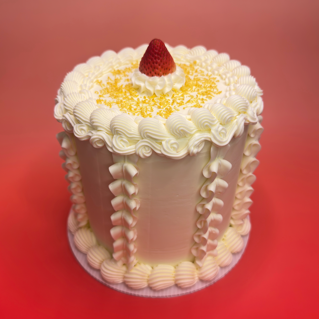 chantilly cake, lemon cake, strawberry cake, strawberry jam, layer cake, lemon zest, chantilly cream 